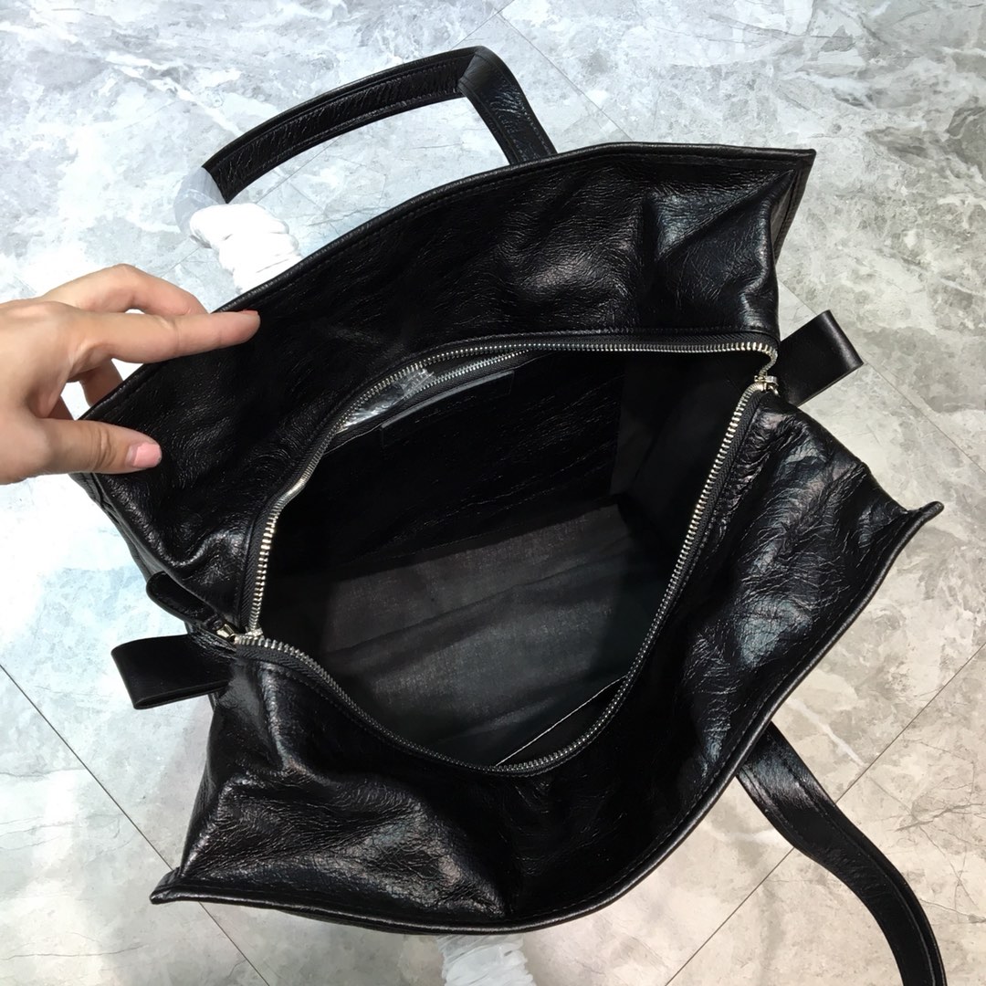 Balenciaga Bazar Large Handbag Shopping Bag Black